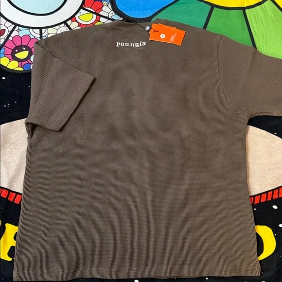 YoungLA Thermal Oversized Shirt Chocolate - Picture 10 of 15